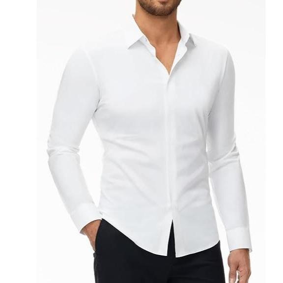 Men’s 16-Way Stretch Slim Fit Dress Shirt, Wrinkle-Free