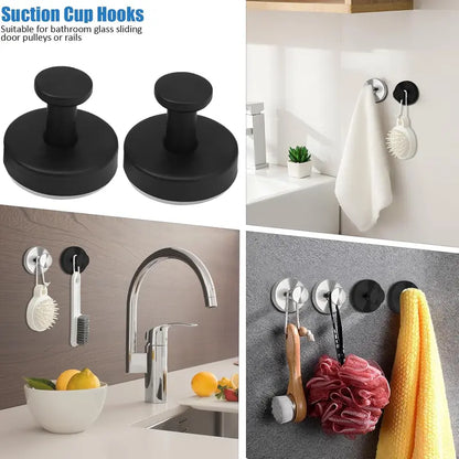 Strong Suction Cup Hooks – Removable, No-Drill Bathroom & Shower Hooks